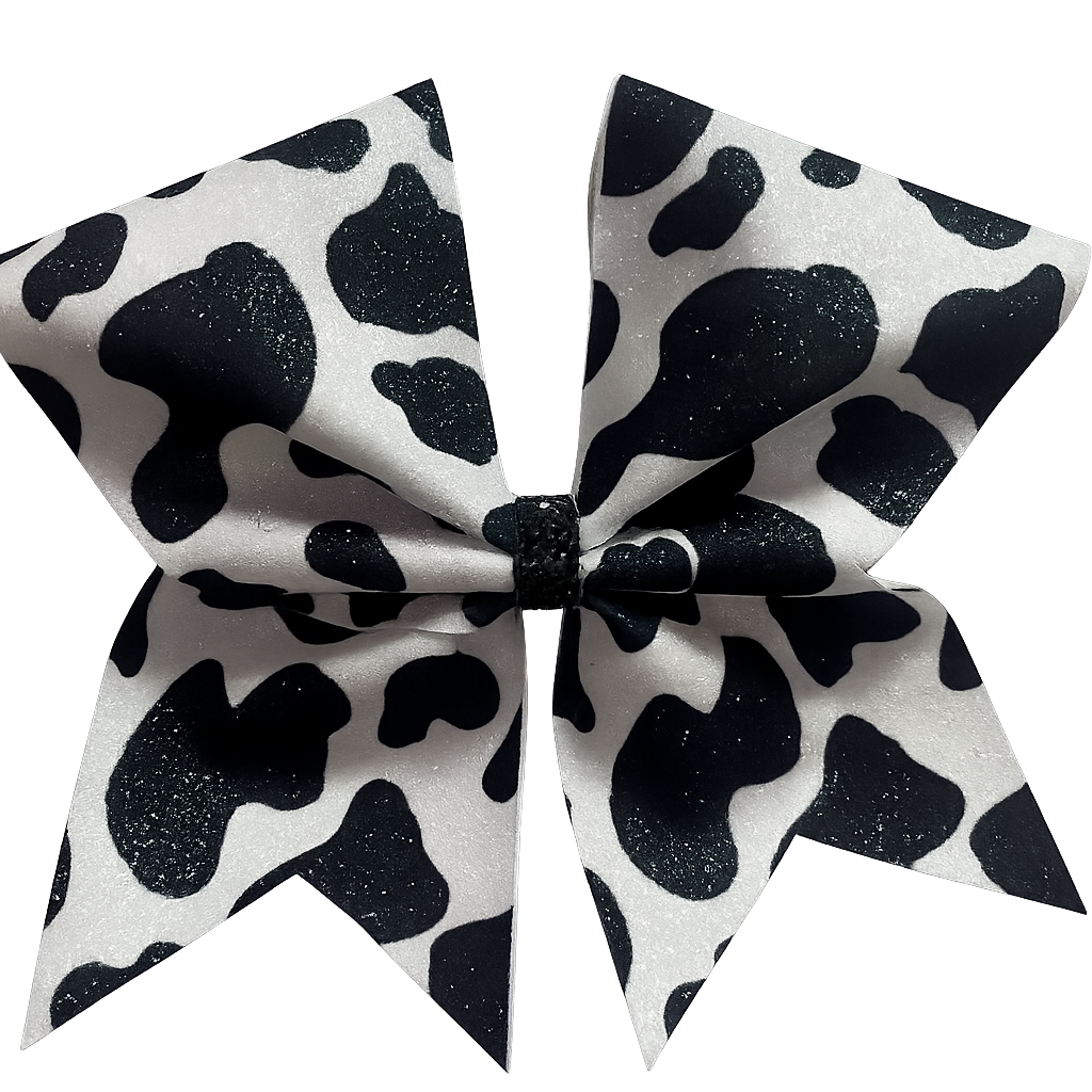 3” Cow Print Cheer Bow