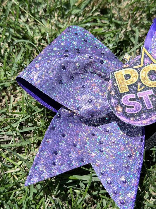 Pop Star Rhinestone Cheer Bow ✨⭐🎤