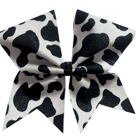 3” Cow Print Cheer Bow