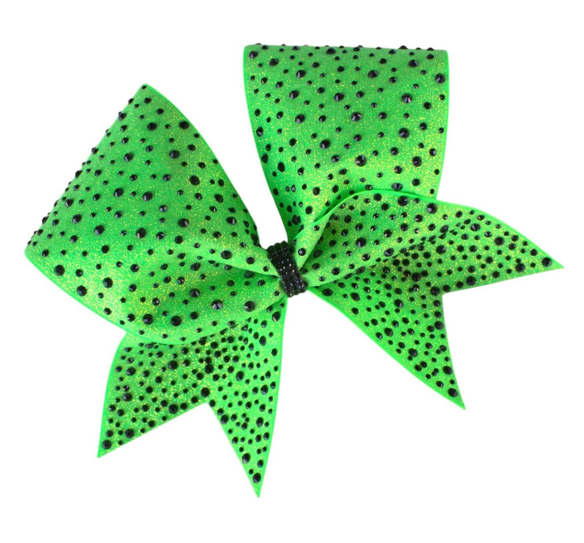 Neon Rhinestoned Cheer Bow