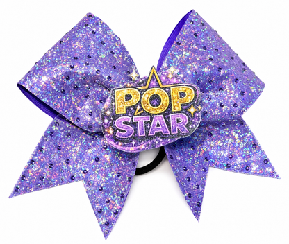 Pop Star Rhinestone Cheer Bow ✨⭐🎤