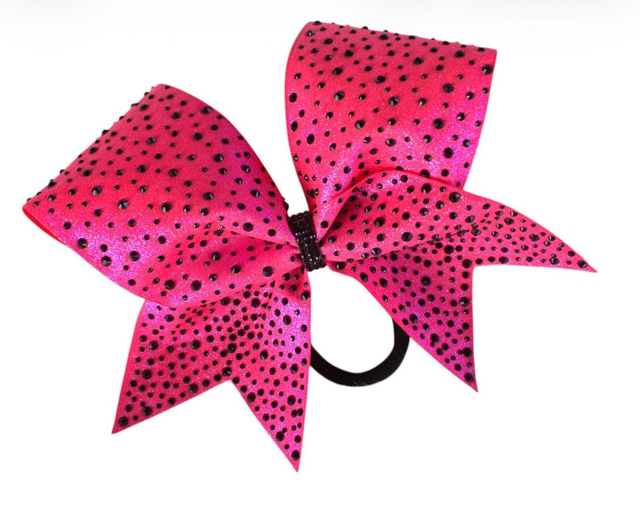 Neon Rhinestoned Cheer Bow