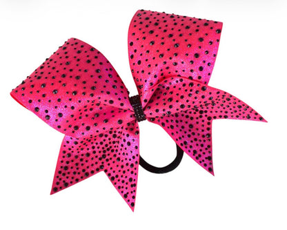 Neon Rhinestoned Cheer Bow